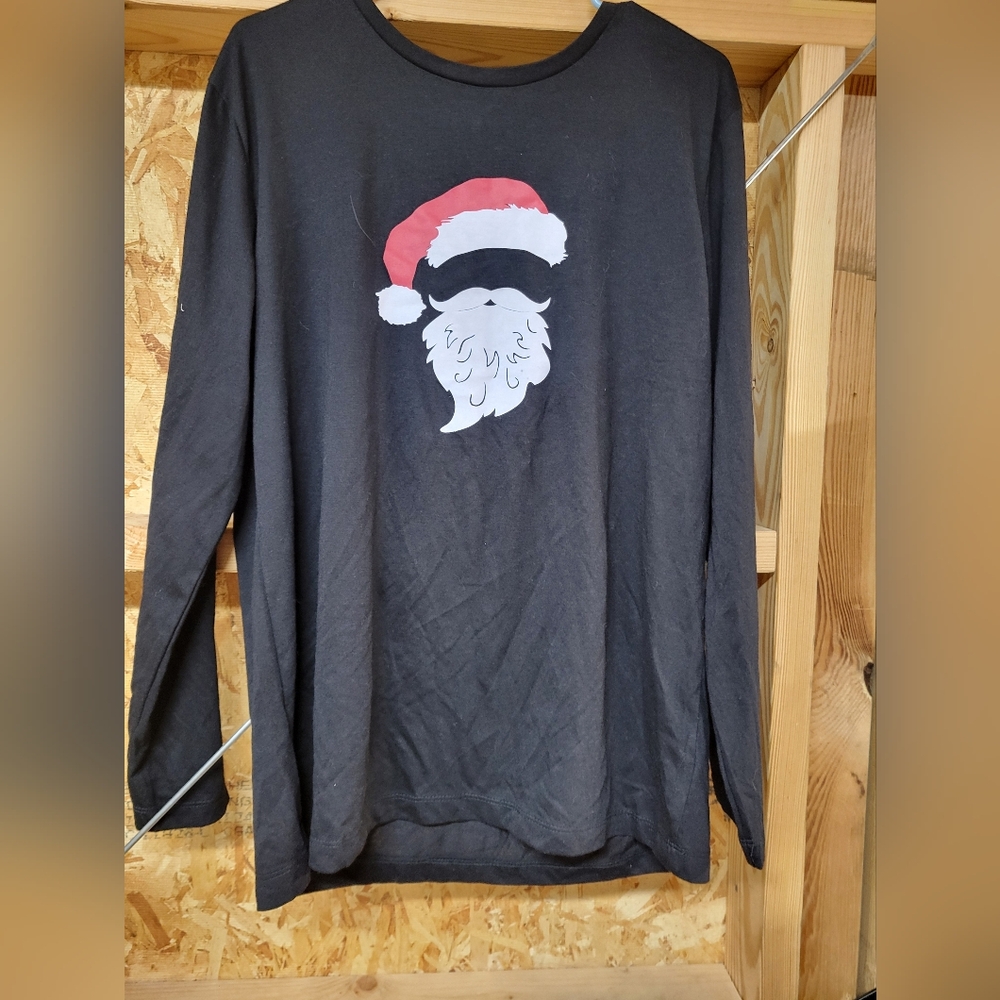 Palmers Brook Loungewear NWOT Mens Santa Long Sleeve Loungewear Tee Size Large